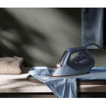 Electrolux Steam Iron 2500W Max Power, Portable Clothing Iron, Ceramic Soleplate, Auto Shut Off, Denim Blue Metallic, E8SI1-82BM, 1 Year Warranty