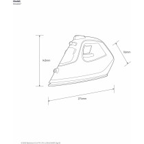 Electrolux Steam Iron 1600W, Non Stick Ceramic Plate, Mechanical Knob, 1.8m Cord Length, 1 Axis Rotation Card, Water Tank, Steam Technology And Steam Shot 80 gm, Pilot Lamp, Orange/White, ESI4007, 1 Year Warranty