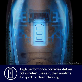 Electrolux 2 In 1 Cordless Handheld Stick Vacuum Cleaner With Powerful Suction, LED Headlight, Double Filtration, Self-Standing Upright Lightweight Vacuum, Best For Home, Blue, ZB3513DB, 1 Year Warranty
