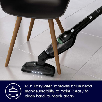 Electrolux 2 In 1 Cordless Handheld Stick Vacuum Cleaner With Powerful Suction, LED Headlight, Double Filtration, Self-Standing Upright Lightweight Vacuum, Best For Home, Blue, ZB3513DB, 1 Year Warranty