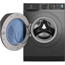Electrolux 10KG Inverter Motor Premium Front Load Washing Machine, 1400 RPM And 5 Star Energy Saving, 15 Programs, AI-Sensor Wash, Abaya Cycle, UltraMix, Hygiene Care, Fully Automatic Washer, Dark Grey, EWF1042R7SB, 1 Year Warranty