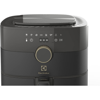 Electrolux 5L Air Fryer With Timer And Temperature Control For Frying Without Oil, Roasting, Grilling And Baking, Rapid Hot Air Technology, Dishwasher Safe Detachable Basket For Easy Cleaning, Black, E6AF1-520K, 1 Year Warranty
