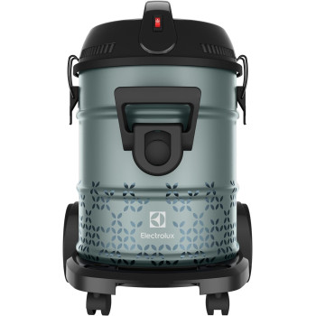 Electrolux Drum Vacuum Cleaner 2100 Watts, 21L Tank Dust Capacity, Blower Function, Metal Telescopic Tube And 9M Extra Long Power Code, Dust Bin Full Indicator, Ideal For Home And Office Use, Green, EFW51612, 1 Year Warranty