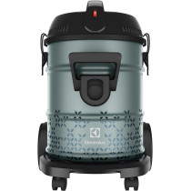 Electrolux Drum Vacuum Cleaner 2100 Watts, 21L Tank Dust Capacity, Blower Function, Metal Telescopic Tube And 9M Extra Long Power Code, Dust Bin Full Indicator, Ideal For Home And Office Use, Green, EFW51612, 1 Year Warranty