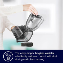 Electrolux 1600W Compactgo Bagless Canister Vacuum Cleaner, Light Weight With 2-In-1 Performance Nozzle, Hygienic HEPA Filter For Clean And Healthy Home, Easy-Empty Dust Container, Ideal For Home, Green/Black, Z1231, 1 Year Warranty