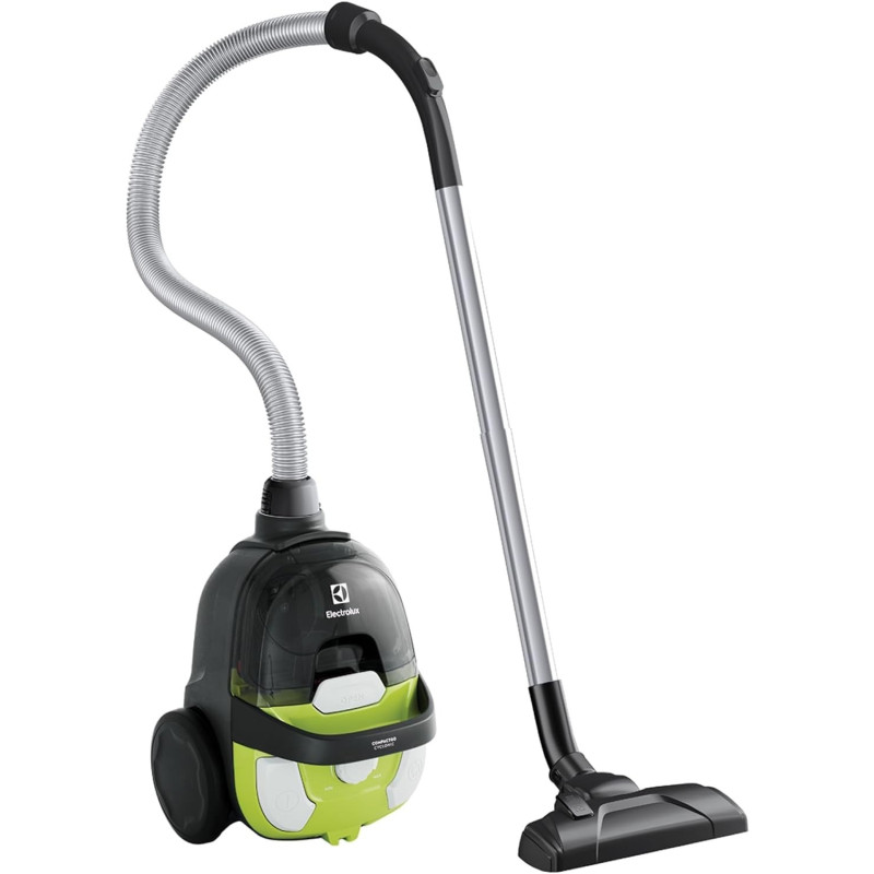 Electrolux 1600W Compactgo Bagless Canister Vacuum Cleaner, Light Weight With 2-In-1 Performance Nozzle, Hygienic HEPA Filter For Clean And Healthy Home, Easy-Empty Dust Container, Ideal For Home, Green/Black, Z1231, 1 Year Warranty