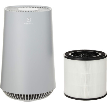 Electrolux Air Purifier A3 For Home Bedroom With 4 Stage Filter For Rooms Up To 26m, Extremely Low Noise, Air Quality Sensor And Filter Indicator, Tailored Air Purification, Swedish Design, Dark Grey, FA31202GY, 1 Year Warranty