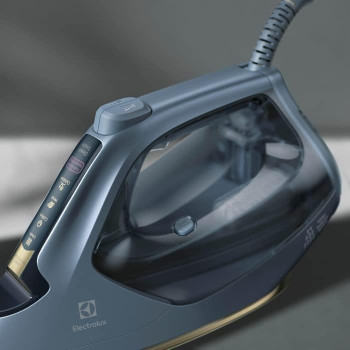 Electrolux Steam Iron 2800W Max Power, Portable Clothing Iron, Ceramic Soleplate, Auto Shut Off, Dark Grey, E8SI1-80BM, 1 Year Warranty