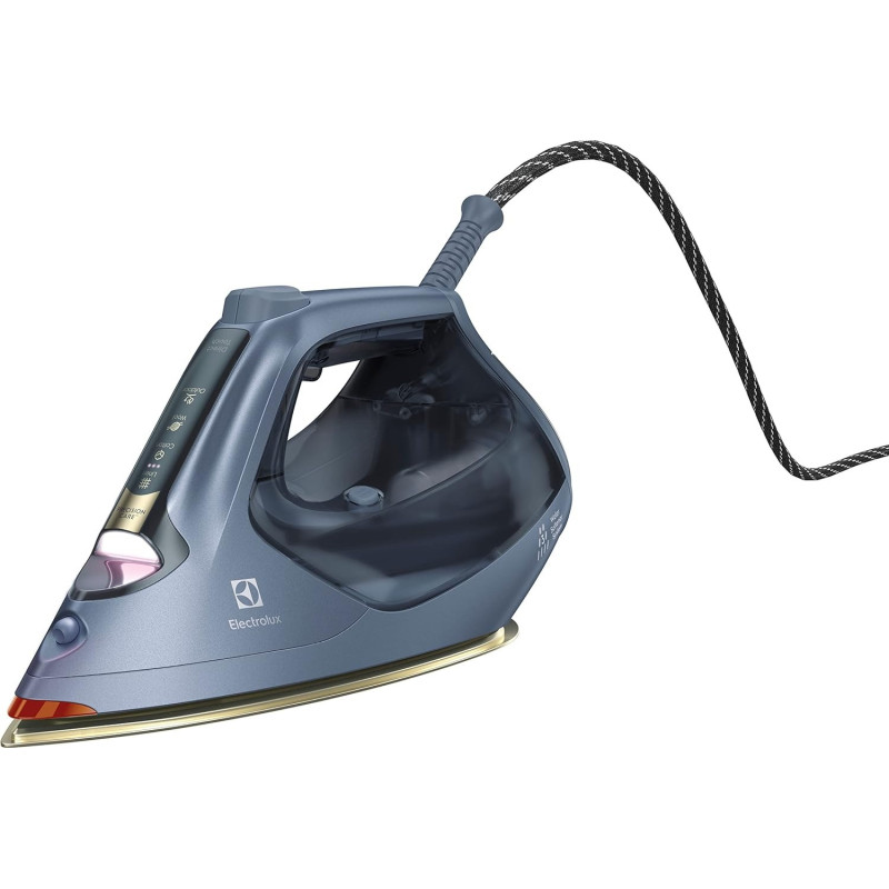 Electrolux Steam Iron 2800W Max Power, Portable Clothing Iron, Ceramic Soleplate, Auto Shut Off, Dark Grey, E8SI1-80BM, 1 Year Warranty