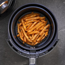 Electrolux 3L Air Fryer With Timer And Temperature Control For Frying Without Oil, Roasting, Grilling And Baking, Rapid Hot Air Technology, Dishwasher Safe Detachable Basket For Easy Cleaning, Black, E6AF1-220K, 1 Year Warranty
