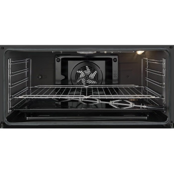 Electrolux 90 x 60 Cm Freestanding Cooker, Gas Cooking Range With 5 Burners And Electric Oven With XXL Fan, Catalytic Coating For Easy Cleaning, One Hand Automatic Ignition, Thermocouple Safety, Silver/Black, EKK925A0OX, 1 Year Warranty