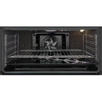 Electrolux 90 x 60 Cm Freestanding Cooker, Gas Cooking Range With 5 Burners And Electric Oven With XXL Fan, Catalytic Coating For Easy Cleaning, One Hand Automatic Ignition, Thermocouple Safety, Silver/Black, EKK925A0OX, 1 Year Warranty