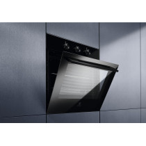 Electrolux 60 Cm Premium Built-In Oven With Fan, 58L XL Oven Capacity With Aqua Cleaning, Child Lock, Functions Includes Baking Grilling Defrost And Toasting, Cooling Fan, Ultimate Taste 600, Black, KOH2H00BK, 1 Year Warranty