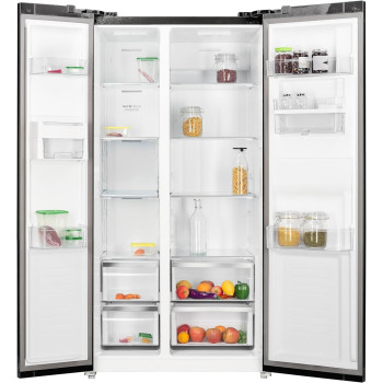 Electrolux 541L Gross Side By Side 2 Door Premium Refrigerator With Water Dispenser, Dark Grey, ESE5441A-AME with 10 Year Warranty on NutriFresh Inverter Compressor