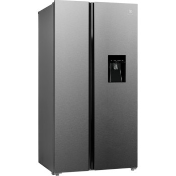 Electrolux 541L Gross Side By Side 2 Door Premium Refrigerator With Water Dispenser, Dark Grey, ESE5441A-AME with 10 Year Warranty on NutriFresh Inverter Compressor