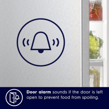 Electrolux 541L Gross Side By Side 2 Door Premium Refrigerator With Water Dispenser, Dark Grey, ESE5441A-AME with 10 Year Warranty on NutriFresh Inverter Compressor