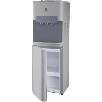 Electrolux Water Dispenser, Top Loading, 3-Taps Equipped With Hot Cold And Ambient Temperature, Floor Standing, LED Indicator, Child Safety Lock For Faucet, Best For Home And Office, Silver, EQACF1SXSG, 1 Year Warranty