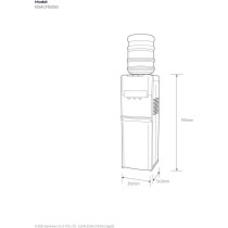 Electrolux Water Dispenser, Top Loading, 3-Taps Equipped With Hot Cold And Ambient Temperature, Floor Standing, LED Indicator, Child Safety Lock For Faucet, Best For Home And Office, Silver, EQACF1SXSG, 1 Year Warranty
