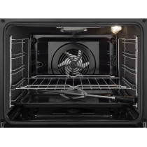 Electrolux 60 x 60 Cm Freestanding Cooker, Full Gas Cooking Range With 4 Burners, Cast Iron Pan Support, XXL Oven With Fan, Automatic Ignition And Thermocouple Safety, Stainless Steel Finish, Silver/Black, EKG613A1OX, 1 Year Warranty