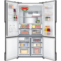 Electrolux 634L Gross Side By Side 4 Door Premium Refrigerator Even Temperature Cooling System, Stainless Steel, Silver, EQE5600A-S, 1 Year Warranty