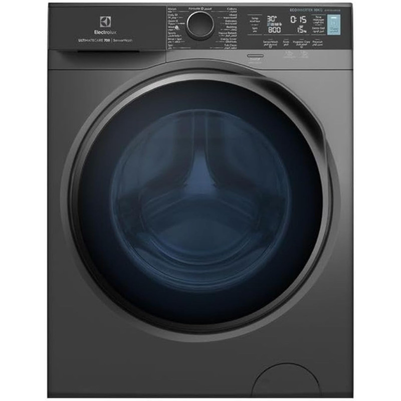 Electrolux Premium Washer Dryer 7/5 KG With 12 Programs, Eco-Inverter Fully Automatic Front Load Washing And Drying Combo Machine, High Energy Efficient, Hygienic Care/SensiCare/Delay Start, Dark Grey, EWW7024M3SB, 1 Year Warranty