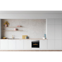Electrolux 60 Cm Premium Built-In Oven With Fan, 58L XL Oven Capacity With Aqua Cleaning, Child Lock, Functions Includes Baking Grilling And Toasting, Turbo Grill, Cooling Fan, Ultimate Taste 600, Black/Silver, KOH2H00BX, 1 Year Warranty