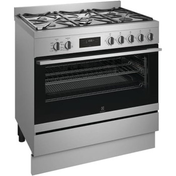 Electrolux Premium 90 x 60 Freestanding Cooker With Bottom Electric Oven, Cooking Range With 5 Burners And 125L XXL Oven Capacity, Dual Convection Fan, One Hand Ignition, Thermocouple Safety, Silver, EFE915SD, 1 Year Warranty