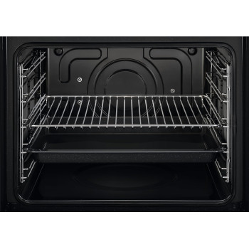 Electrolux 60 Cm Premium Built-In Gas Oven, 68L XL Oven Capacity With Rotisserie Turnspit, Child Lock, Flame Safety Device, Removable Door, Cooling Fan, Double Glazed Door, Ultimate Taste 300, Black/Silver, EOG1102COX, 1 Year Warranty