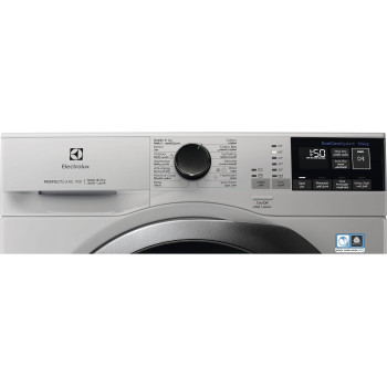 Electrolux 7/4 KG Washer Dryer, 1400W Fully Automatic Front Load Washing And Drying Combo Machine With Steam Care, Dual Care And Sensi-Care System, Automatic Drying-Condense Dryer, Child Lock, Silver, EW7W4742HS, 1 Year Warranty