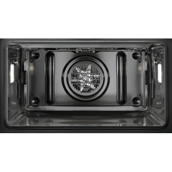 Electrolux 90 Cm Premium Built In Electric Oven With Fan, 77L XXL Oven Cavity Size With 2 Baking Levels, Oven Door Stays Cool Always, Multifunctional Oven With Pizza Setting/Turbo Grilling, Black/Silver, EOM5420AAX, 1 Year Warranty