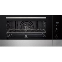 Electrolux 90 Cm Premium Built In Electric Oven With Fan, 77L XXL Oven Cavity Size With 2 Baking Levels, Oven Door Stays Cool Always, Multifunctional Oven With Pizza Setting/Turbo Grilling, Black/Silver, EOM5420AAX, 1 Year Warranty