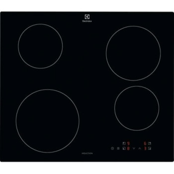 Electrolux Built In 60 Cm Induction Electric Hob, 4 Cooking Zones, Touch Control Panel, Power Boost, Auto Off And Child Lock, Easy Cleaning, Residual Heat Indicator, Ideal For Large Pots/Pans, Black, LIB60420CK, 1 Year Warranty