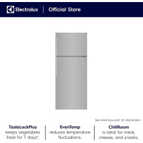 Electrolux 460L Gross Top Mount Double Door Refrigerator, 2 Doors Fridge With Even Tempeture Cooling System, Twist And Serve Ice Maker, Silver, EMT85610X, 1 Year Warranty