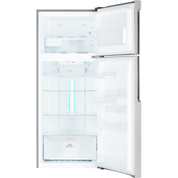 Electrolux 460L Gross Top Mount Double Door Refrigerator, 2 Doors Fridge With Even Tempeture Cooling System, Twist And Serve Ice Maker, Silver, EMT85610X, 1 Year Warranty
