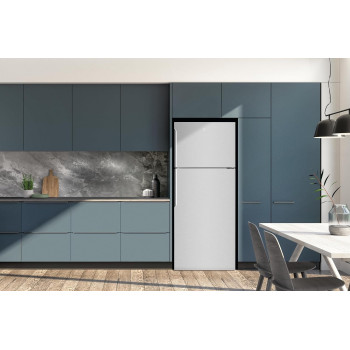 Electrolux 460L Gross Top Mount Double Door Refrigerator, 2 Doors Fridge With Even Tempeture Cooling System, Twist And Serve Ice Maker, Silver, EMT85610X, 1 Year Warranty