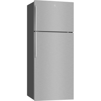 Electrolux 460L Gross Top Mount Double Door Refrigerator, 2 Doors Fridge With Even Tempeture Cooling System, Twist And Serve Ice Maker, Silver, EMT85610X, 1 Year Warranty