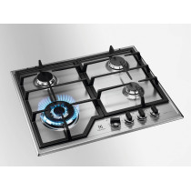 Electrolux 60 Cm Built-In Gas Hob With 4 Cooking Zones, Speed Burner For Quick And Efficient Cooking, High Power Burner Is Ideal For Stir-Frying, Flame Failure Device For Safety, Stainless Steel, Silver, KGS6436X, 1 Year Warranty