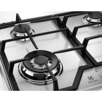 Electrolux 60 Cm Built-In Gas Hob With 4 Cooking Zones, Speed Burner For Quick And Efficient Cooking, High Power Burner Is Ideal For Stir-Frying, Flame Failure Device For Safety, Stainless Steel, Silver, KGS6436X, 1 Year Warranty