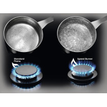 Electrolux 60 Cm Built-In Gas Hob With 4 Cooking Zones, Speed Burner For Quick And Efficient Cooking, High Power Burner Is Ideal For Stir-Frying, Flame Failure Device For Safety, Stainless Steel, Silver, KGS6436X, 1 Year Warranty