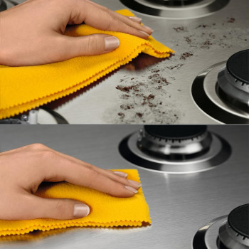 Electrolux 60 Cm Built-In Gas Hob With 4 Cooking Zones, Speed Burner For Quick And Efficient Cooking, High Power Burner Is Ideal For Stir-Frying, Flame Failure Device For Safety, Stainless Steel, Silver, KGS6436X, 1 Year Warranty