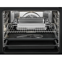 Electrolux 60 Cm Premium Built-In Oven With Fan And Steam Cooking Function, 70L XL Oven Capacity With Steam Cleaning, Touch Control With 25 Auto Programs, 5 Shelf Positions, Ultimate Taste 900, Black, KOAAS31X, 1 Year Warranty