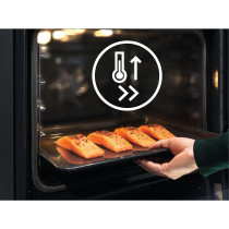 Electrolux 60 Cm Premium Built-In Combination Microwave Oven, 43L Large Oven Capacity With Fan, Functions Includes Baking/Grilling/Defrost/Cooling Fan, Ultimate Taste 500, Black, KVLBE00X, 1 Year Warranty