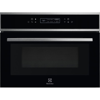 Electrolux 60 Cm Premium Built-In Combination Microwave Oven, 43L Large Oven Capacity With Fan, Functions Includes Baking/Grilling/Defrost/Cooling Fan, Ultimate Taste 500, Black, KVLBE00X, 1 Year Warranty