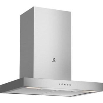 Electrolux Built-In 60 Cm Chimney Extractor Hood With Energy Efficient Centrifugal Motor, Wall Mounted Telescopic Hood, Washable Filter, 3 Speed Fan Settings, Stainless Steel Material, Silver, ECT6151S, 1 Year Warranty