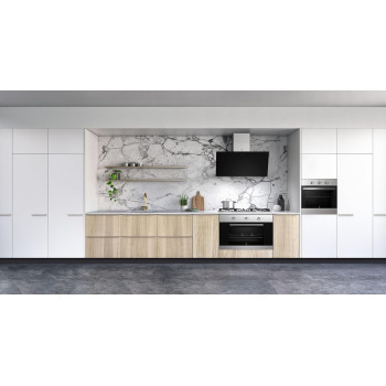 Electrolux Built-In Gas Oven, 90 Cm, With Turnspit And Cooling Fan, Anti Fingerprint Stainless Steel, Black/Silver, EOG9102CAX, 1 Year Warranty