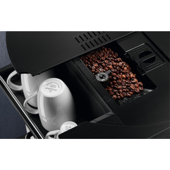 Electrolux Electric 60 Cm Built In Fully-Automatic Coffee Machine,Stainless Steel, Black Glass, KBC85X, 1 Year Warranty