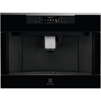 Electrolux Electric 60 Cm Built In Fully-Automatic Coffee Machine,Stainless Steel, Black Glass, KBC85X, 1 Year Warranty