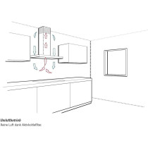 Gorenje Aluminum 60 Cm, Undercabinet Cooker Hood,High Extraction Rate, Re-Circulating Hoods, Super Quiet, Silver, WHU629ES/S, 1 Year Warranty