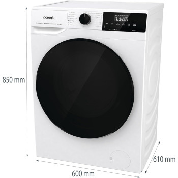 Gorenje 10 Kg And 6 Kg Wash Dry, Fully Automatic Washer Dryer With Inverter Motor, Delay Start And Quick Wash Function, White, WD10514WS, 1 Year Warranty