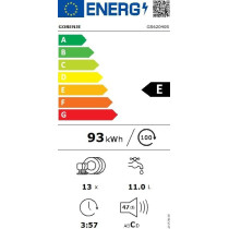 Gorenje 12 Place Settings Freestanding Dishwasher, Stainless Steel, Silver, GS62040S, 1 Year Warranty
